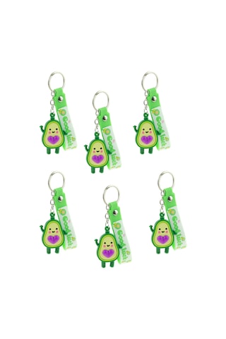 Avakado Bileklikli Anahtarlık 6'lı Set