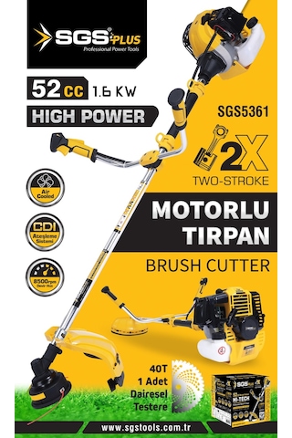 Sgs 5361 1.6 Kw 52 CC Benzinli Motorlu Tırpan
