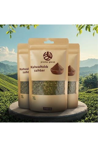 Doğal Kahvaltılık Yeşil Zahter 200 Gr X3 Adet