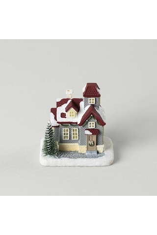 Linens Vintage House Ledli Dekor Gri