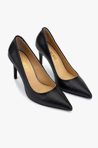 Valmenti Kadın Hakiki Deri Siyah Yılan Desen Stiletto Ayakkabı 1168 8152 Bn Ayk Sk25-26 Sıyah Yln Bsk Siyah Yılan