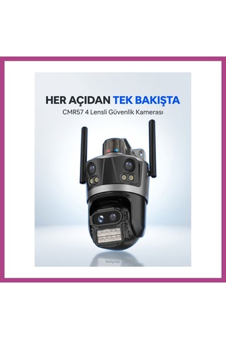 Gees Global Cmr57 8k 16mp 4 Lens 3 Ekran Gbzs