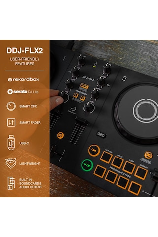 Alphatheta Ddj-flx2 Controladora Dj 2 Kanallı