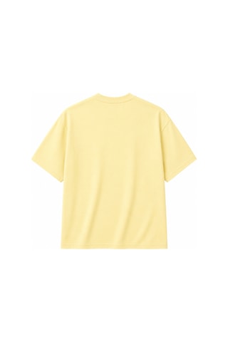 Ranud Erkek Oversize Fit Tişört,%100 Pamuk, Yumuşak Fırçalı Kumaş, Oeko-tex Sertifikalı Sarı