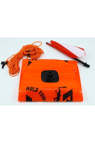 Apnea Torpedo Pvc Dalış Şamandırası Turuncu