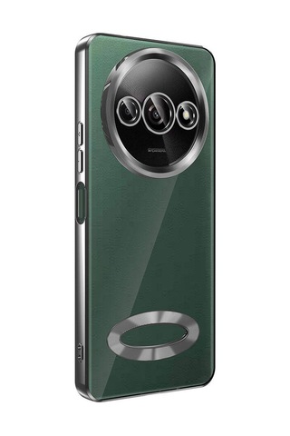 Zore Xiaomi Redmi A3 4g 2024 Kılıf Kamera Korumalı Logo Gösteren Msra Omega Kapak-gümüş Gümüş