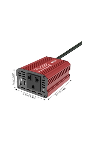 Symbee 150w Araç Çakmaklığı İçin Hızlı Şarj Usb-c Adaptörlü 12v-220v İnvertör