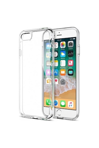 Apple Uyumlu iPhone 7 / 8 / Se Kılıf Şeffaf Yumuşak Silikon Kamera Korumalı Yüksek Kalite Turuncu Apple Uyumlu iPhone 7 / 8 / Se Kılıf Şeffaf Yumuşak Silikon Kamera Korumalı Yüksek Kalite Turuncu