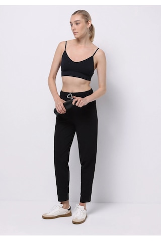 Colins Regular Fit Orta Bel Düz Kadın Siyah Eşofman Altı Cl1075803 Q1.v2 Blk Siyah