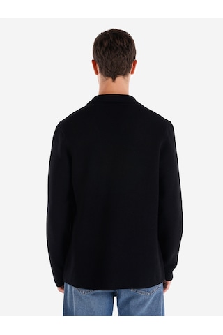 Colins Slim Fit Ceket Siyah Erkek Hırka Siyah