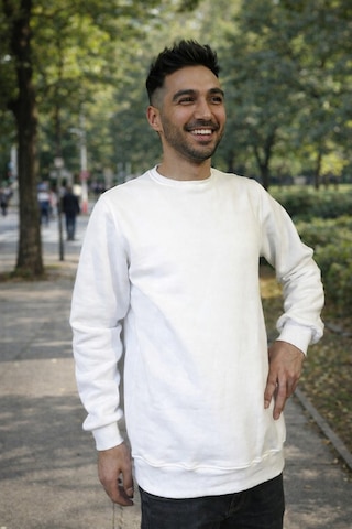 Luxic Core Erkek Beyaz Sweatshirt Hediyelik Şık Ve Sade Tasarım, Günlük Kombinlere Uygun, Rahat Kalıp