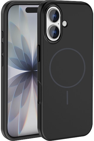 Thegencoo Apple Uyumlu iPhone 17 Kılıf M-safe Şarj Özellikli Metal Kamera Çerçeveli Tgco Edi Silikon Kapak - Siyah