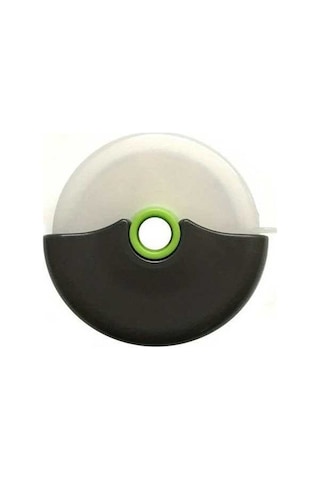 Trendooze Yeşil Gaojunshop01 Kapaklı Paslanmaz Çelik Yuvarlak Pasta Dilimleme Rulosu Yeşil