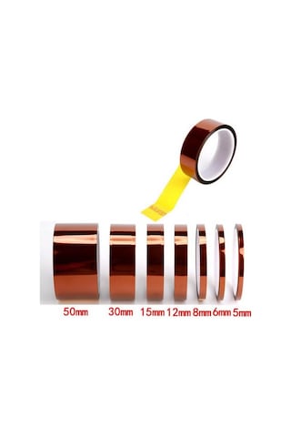 Bga Kapton Bant. Isıya Dayanıklı Termal Bant. Isı Yalıtım Bandı 10 MM X 30Mt