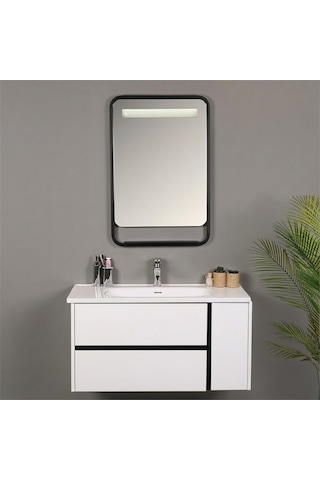 Kobos Linear 100 Cm Banyo Dolabı Seti Bianco Beyaz