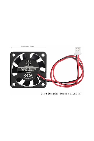 12V 4X4Cm Fan 40X40Mm -- Soğutucu Kuluçka Peltier Ekran Kar...