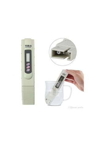 TDS Metre Su Kalite Test Ölçüm Cihazı Saflık Ölçer Pil+Deri Kılıf