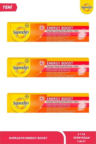 Supradyn Energy Boost 3 x 15 Efervesan Tablet