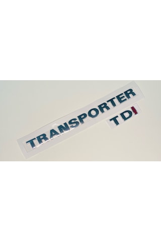 Vw Transporter T5 2004 - 2010 Tdi Tek Kırmızı Arka Bagaj Yazısı