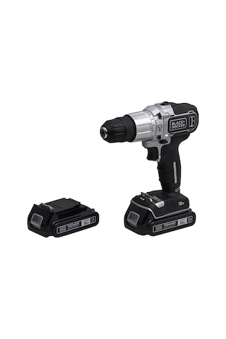 Black+Decker Silver Seri BDCHD18SC2K-QW 1.5AH Çift Akülü Vidalama
