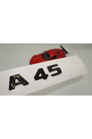 A 45 Bagaj Parlak Siyah ABS 3M 3D Yazı Logo