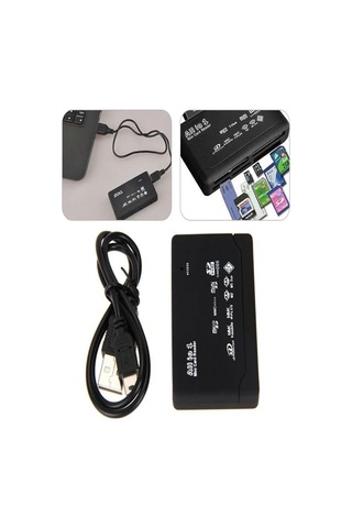26 İn 1 Çoklu Kart Okuyucu Usb Sd Sdhc Mini Micro Sd Memory Stick Duo M2 Mmc Xd Cf