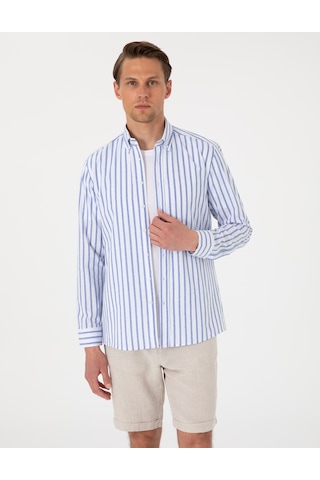 Pierre Cardin Erkek Lacivert Gömlek Desenli 50307093-vr033 Lacivert