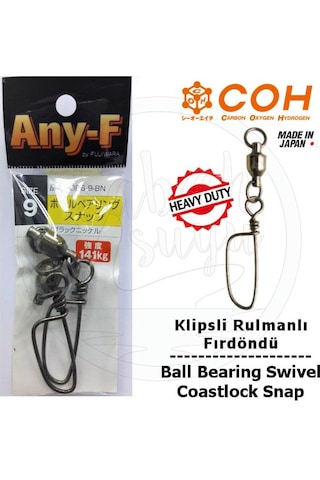 Coh Klipsli Rulmanlı Fırdöndü Ex 9 141Kg (Heavy Duty / Coastlock