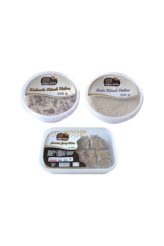Ege Helva Sade - Kakaolu - Susamlı Saray Helva 3 Lü Karma Paket