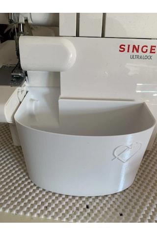 Singer Overlok Makinası Çöp Kutusu Xl Beyaz