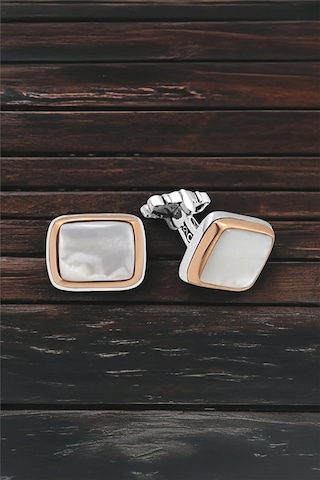 Gümüş Sedef Taşlı Kol Düğmesi -5734