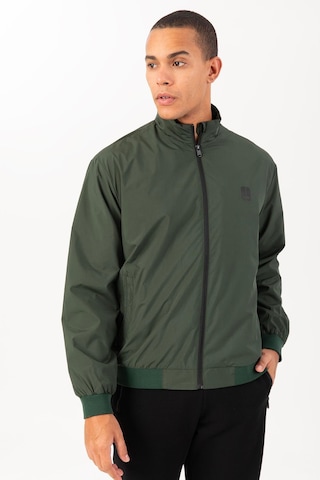Maraton Sportswear Regular Erkek Dik Yaka Takma Kol Basic Yeşil Ceket 21871 YESIL Yeşil