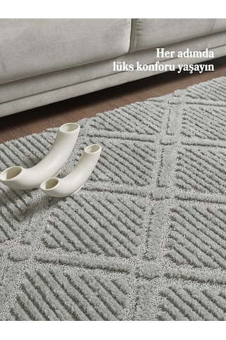 Modern Halı Özel Kesme Halı Salon Halısı Mutfak Halısı Yolluk Kolay Temizlenebilir Halı Gri Halı Gri
