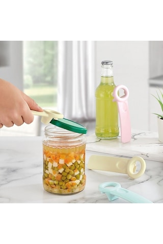 Renkli Kavanoz Konserve Açacağı Şişe Kapak Açacağı Çok Renkli