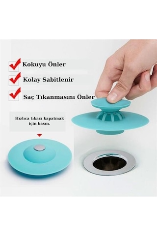 Büro Ev Ofis Mutfağı İçin Silikon Banyo Mutfak Evye Lavabo İçine Süzücü Gider Süzgeci