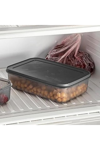 Lexroo No Frost Silikon Yumuşak Kapalı Saklama Kabı Dondurucu Ve Buzluk Saklama Kabı 1500ml Çok Renkli