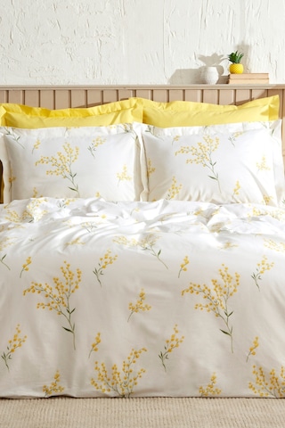 Karaca Home Loretta %100 Pamuk Tek Kişilik Nevresim Takımı Sarı Pp 200.22.08.0060