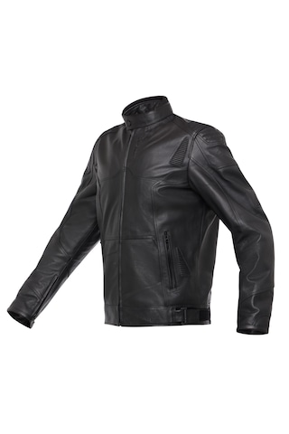 Korumalı Deri Motosiklet Montu