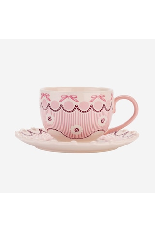 Pembe Stoneware Çay Fincanı 200 Ml