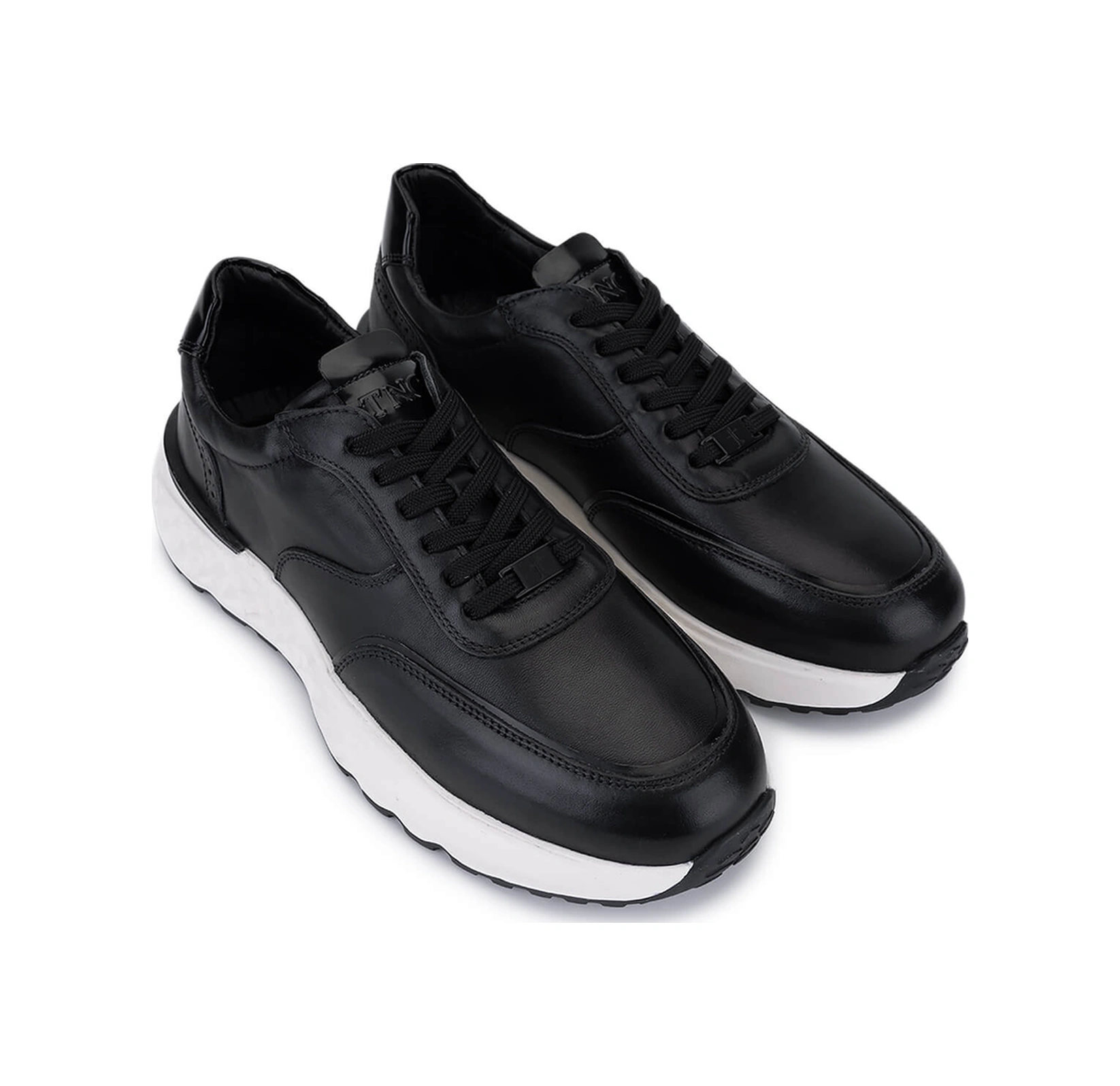 Tamer Tanca Erkek Hakiki Deri Siyah Sneakers & Spor Ayakkabı 298 3133-8226 Erk Ayk Sk25-26 Sıyah Siyah
