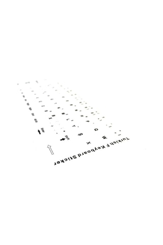 Aghbilgisayar F Klavye Stiker Türkçe Klavye Yapışkan Harf Turkish F Keyboard