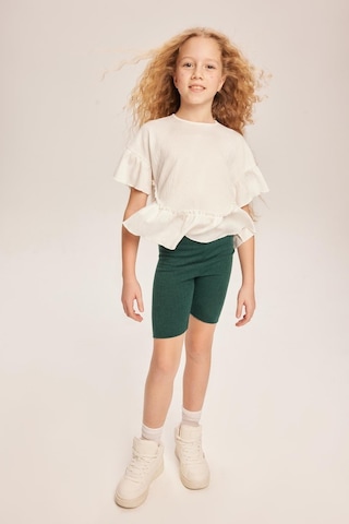 Luess Kız Çocuk Fırfırlı Bluz-beyaz Beyaz