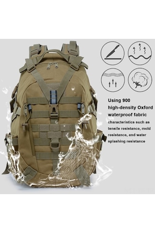 Ebitda Yüksek Kapasiteli Outdoor Sırt Çantası - Dayanıklı Oxford Kumaş, 20-35l Siyah Siyah