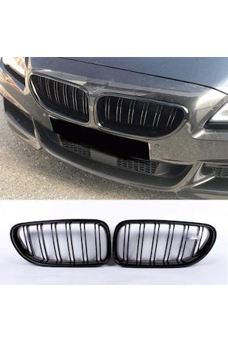 Bmw 6 Serisi F06 M6 Çift Tırnak Böbrek 2012 2018 Parlak Siyah