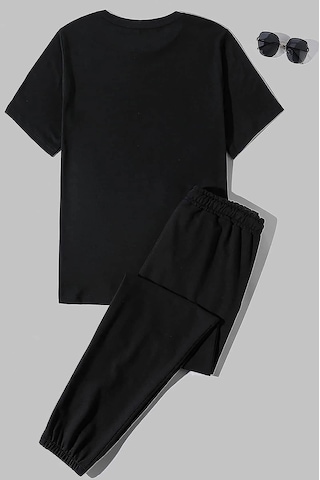 Unisex Dreamer Baskılı Eşofman Takımı Siyah