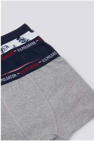 U.S. Polo Assn. Erkek Çocuk Boxer 3'lü Takım Beyaz