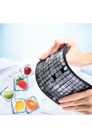 Pratik 160lı Silikon Minik Küp Şekilli Buz Kalıbı Mini Buz Küpü Sunum Buz Plastik Diğer