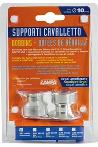 Lampa Motosiklet Sehpası Yükseltme 10Mm Gümüş Aluminyum Bobin Set
