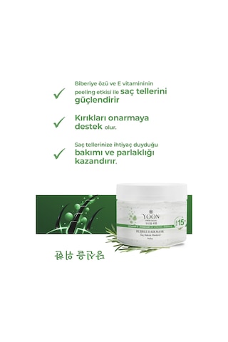 Yoon E Vitamin & Peeling Etkili Biberiye Saç Maskesi 2 x 250 ML