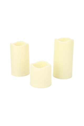 Shineyee Rgb Led Mum Işıkları Kumandalı Renk Değiştirilebilir 3'lü Set Büyük-orta-küçük Evlilik Parti Bayram Dekorasyonu Ateşsiz Plastik Işık Pil Dahil Değil Diğer